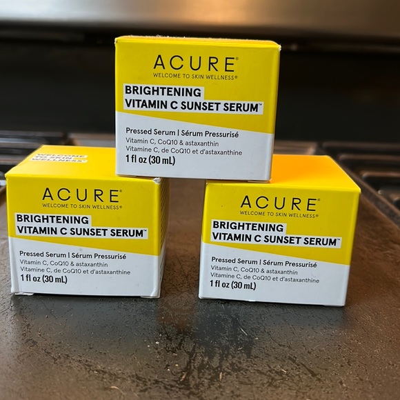 Acure Other - 3 new Acure brightening vitamin C Sunset serum